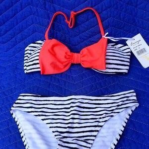 Women's Envya Striped Bikini Swimsuit - Size 12